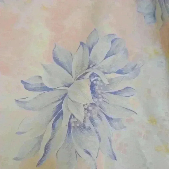 Edie johne 80s floral pink and blue  dress size small - Picture 3 of 13